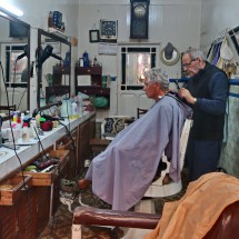 Alfred in another Barber shop